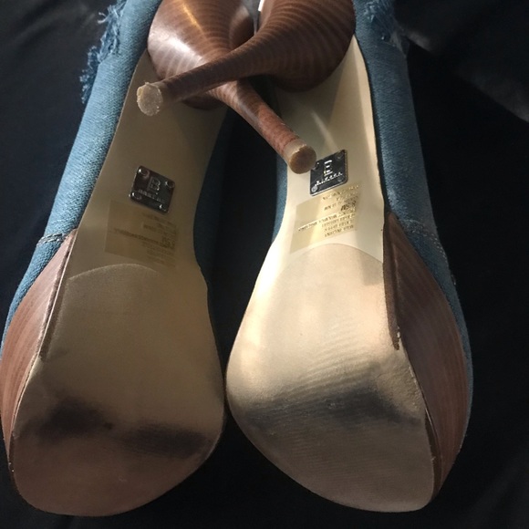 Bakers Stiletto Denim Heels - Picture 7 of 10